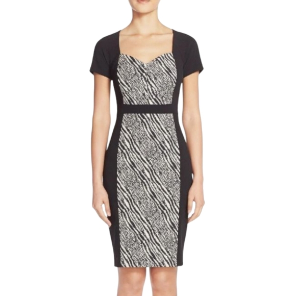 NYDJ Gisselle Zebra Print Sheath Dress NWT - Picture 1 of 8